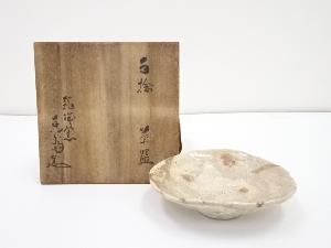 古物　香斎造　手捻茶碗（共箱）